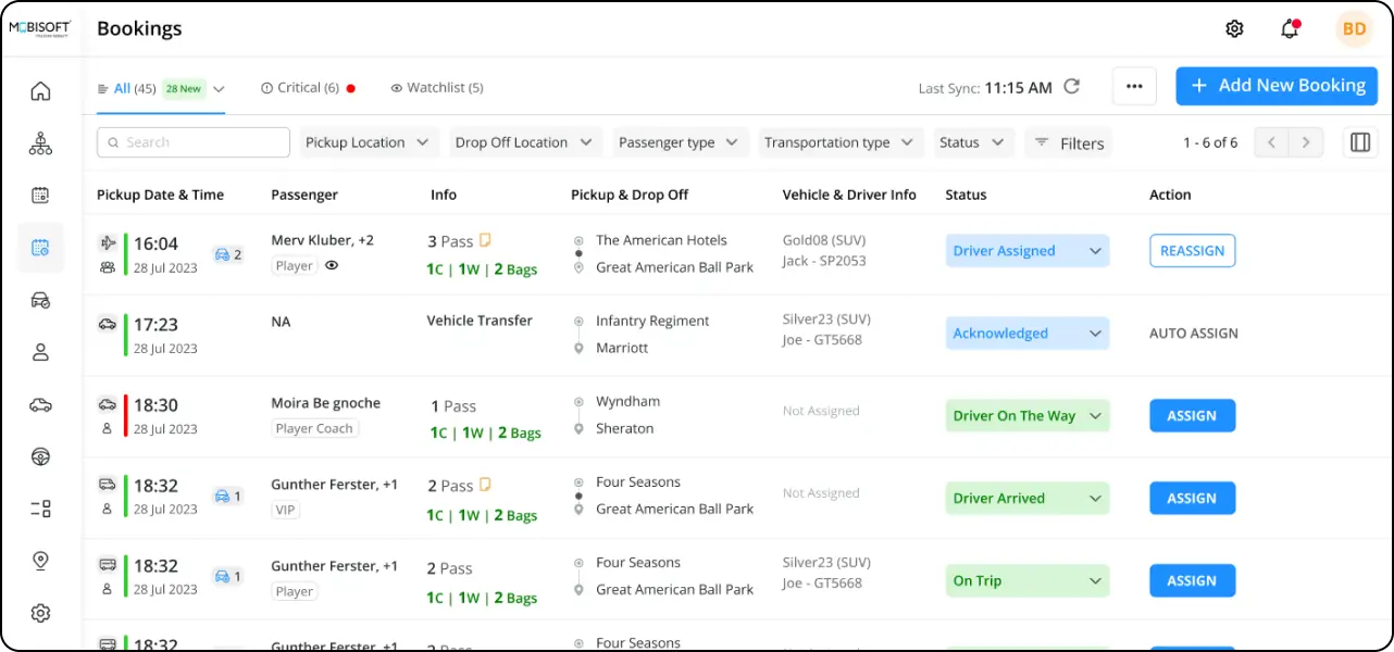 Effortless ride coordination for events