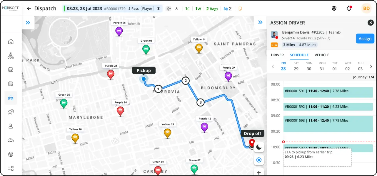 Auto-scheduling assignments for real estate event logistics