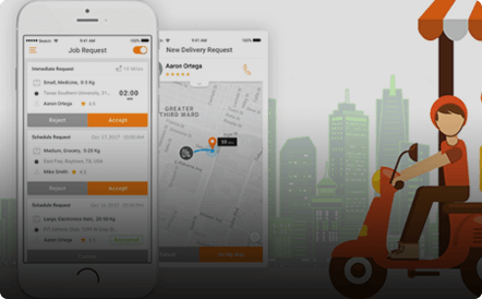 Delivery driver app by Mobisoft Infotech