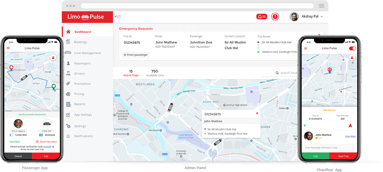 Limo-Pulse-Solution-Mockup | Mobisoft Infotech