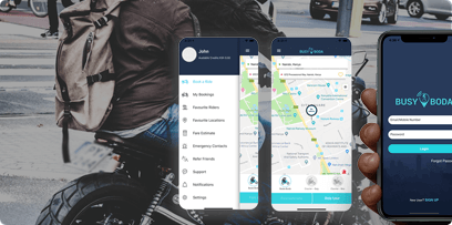 Motorbike hailing and on-demand courier solution for Kenya, case study Mobisoft Infotech