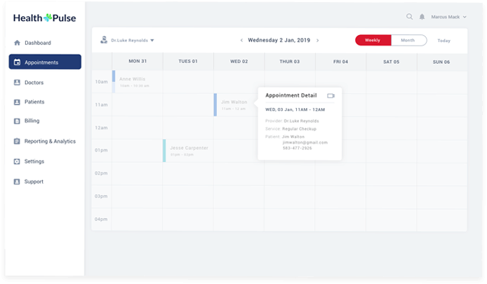 admin panel