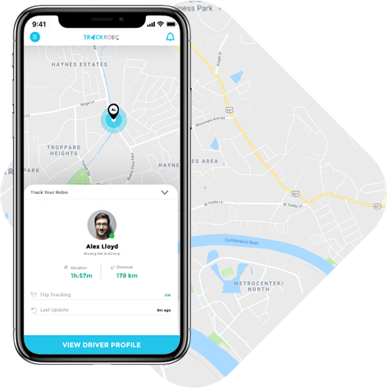driver tracking app trackrobo fleet tracking app mobisoft infotech