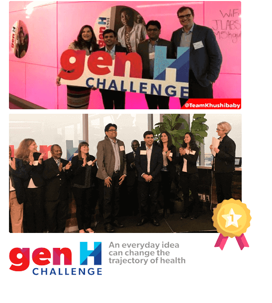 Johnson and Johnson GenH award Khushi Baby