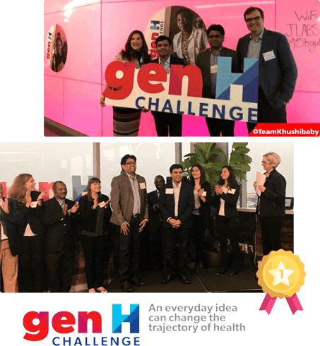 Johnson and Johnson GenH award Khushi Baby