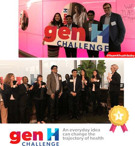 Johnson and Johnson GenH award Khushi Baby