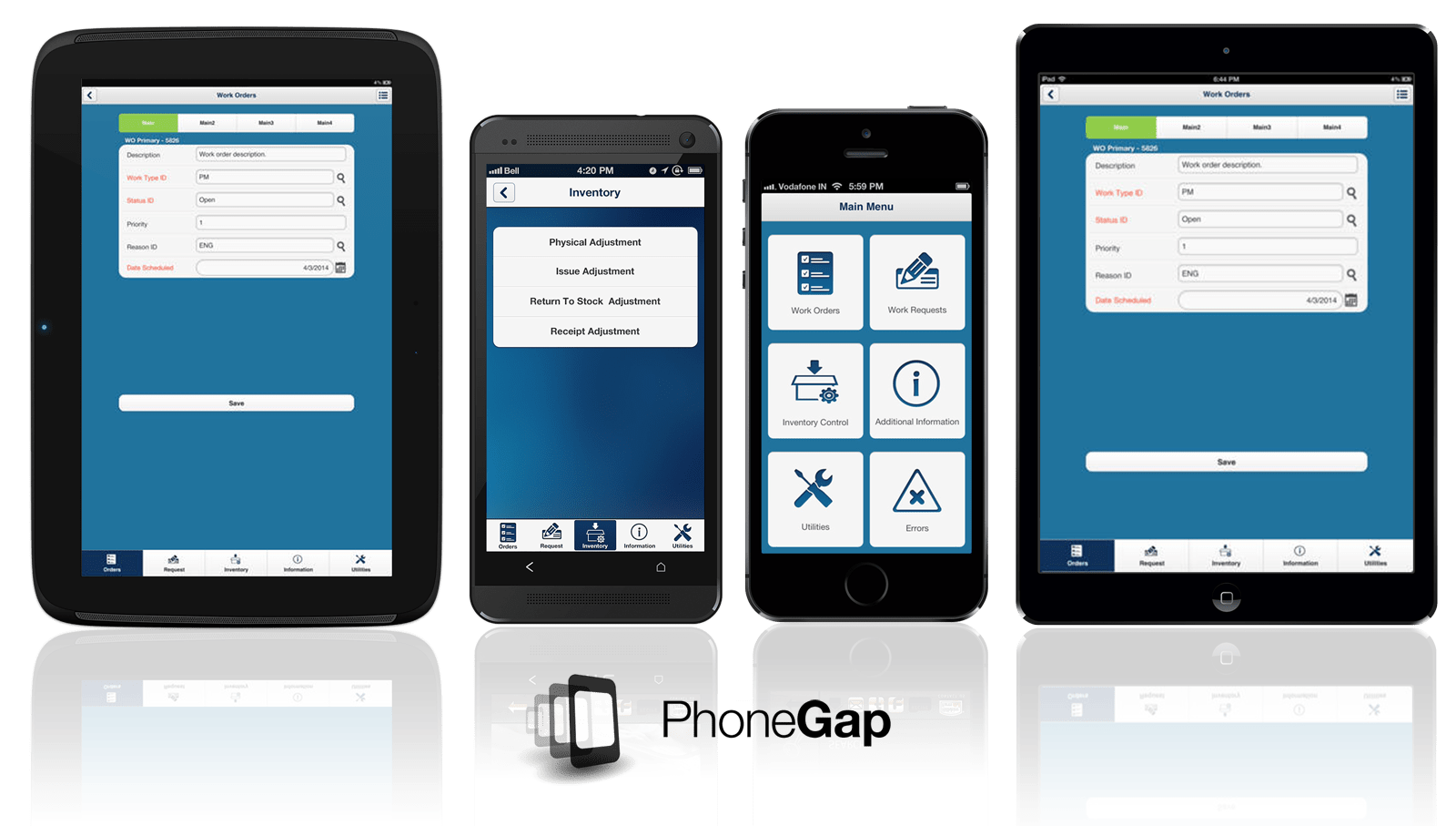 Complex work order tracking module